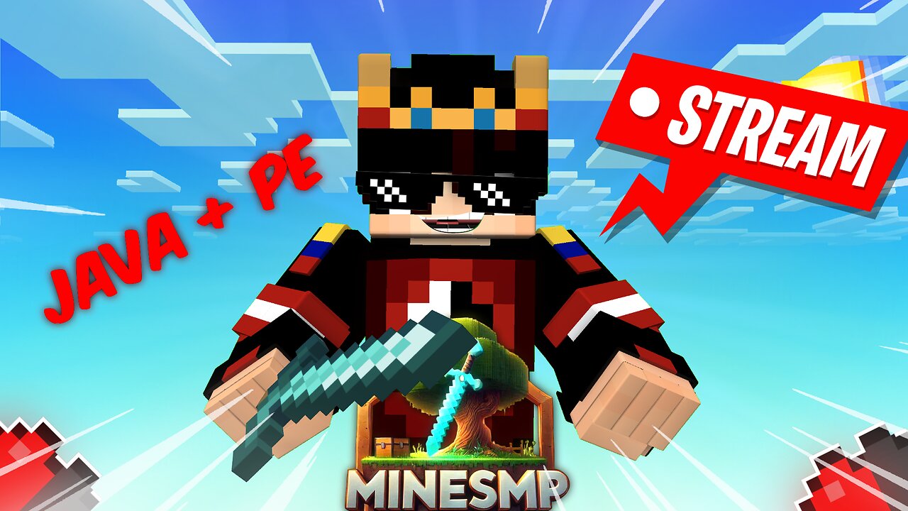 Minecraft Live Stream Public Smp Java+Bedrock 24/7 Join.SMP With Icky Yt