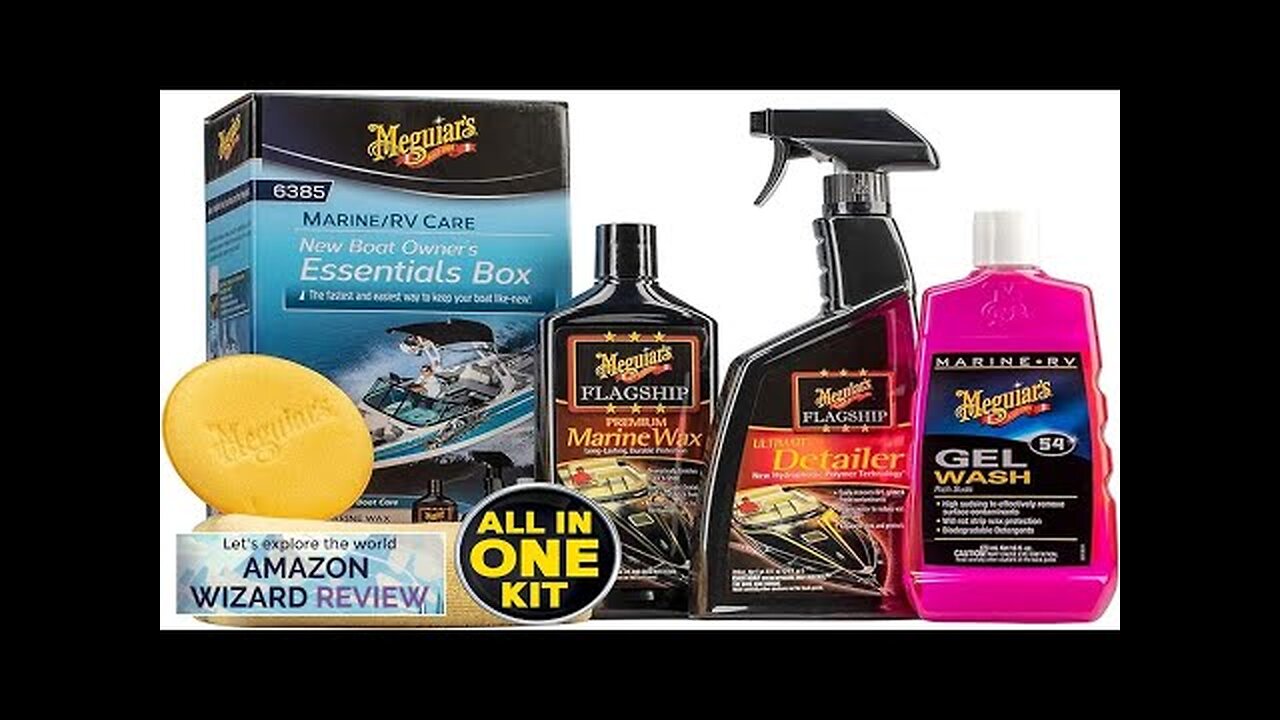 Meguiar's M6385 New Boat Owner's Essentials Box Boat Cleaning Kit Review