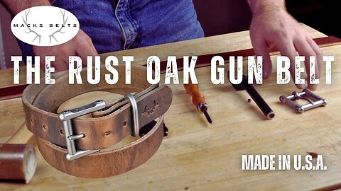 Macks Belts: The Rust Oak Gun Belt | Navy SEAL Belt Company | Made in U.S.A.