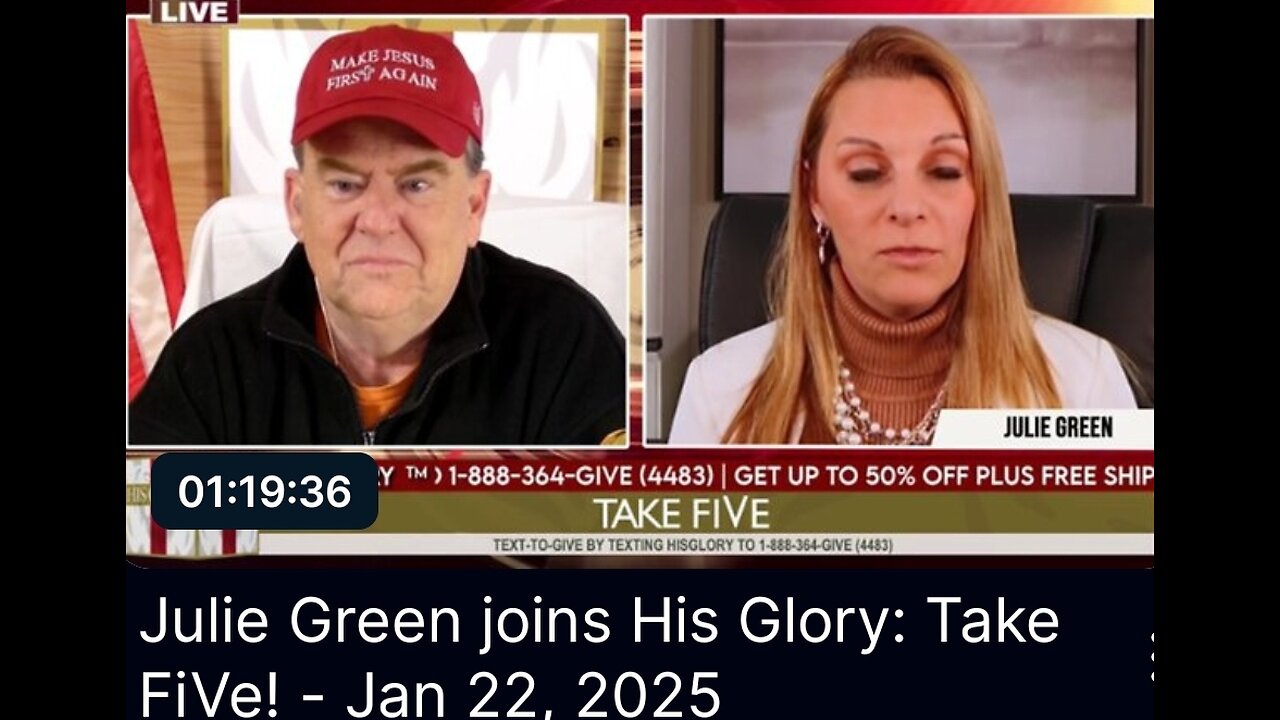 2 hrs ago 122 views News Julie Green joins His Glory: Take FiVe! - Jan 22, 2025