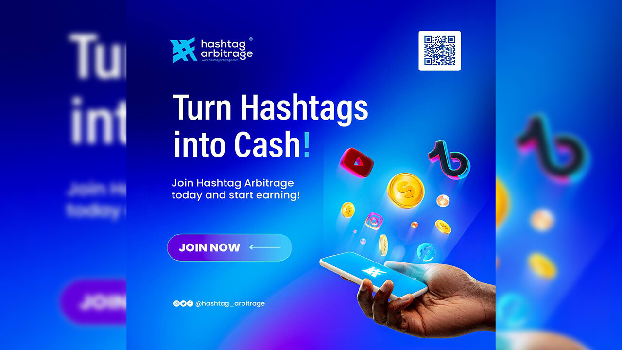 HASHTAG ARBITRAGE - daily earnings and affilated rewards