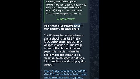 News Shorts: USA HELIOS Military Laser