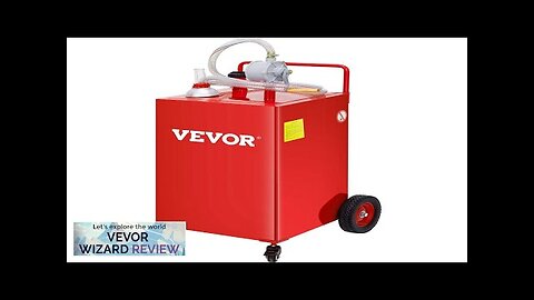 VEVOR Fuel Caddy 35 Gallon Gas Storage Tank on 4 Wheels Review