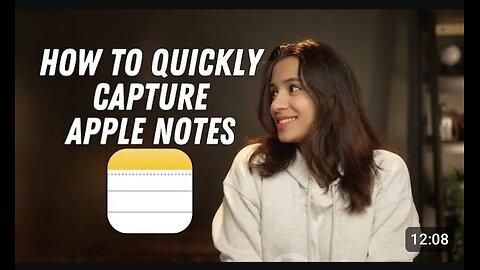 How to quickly take notes on apple notes