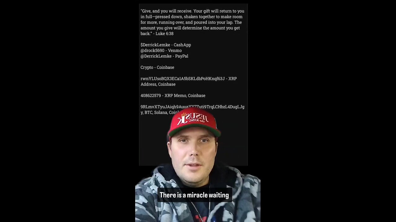 There is a miracle waiting for you on the other side of your giving!