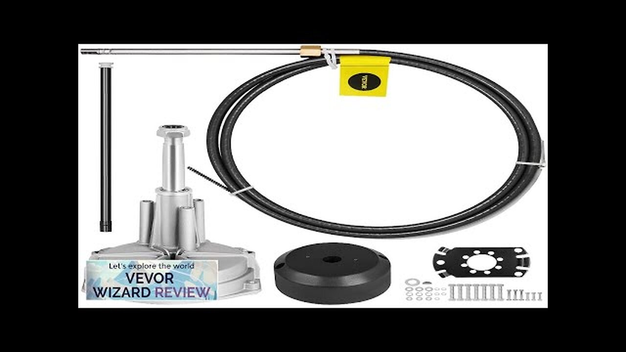 VEVOR Boat Steering Cables 12' Outboard Rotary Steering Kit 12 Feet Boat Review