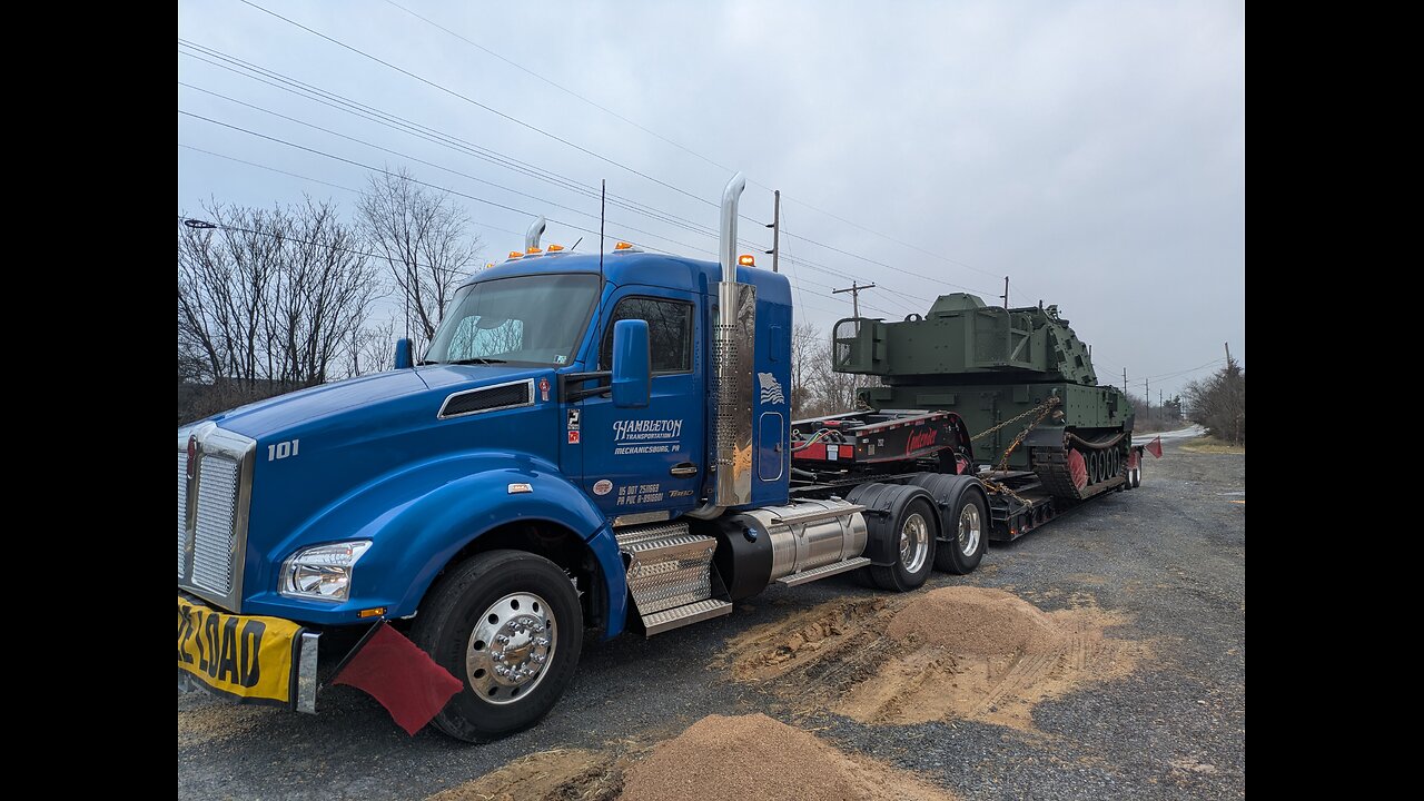 Hauling an M109 Howitzer at 102,000, actually 109,000 lbs? We’re gonna need a bigger permit!