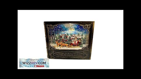 2024 Hot Selling Lighted Musical Book Christmas Lamp Gifts Plastic Christmas Snow Review