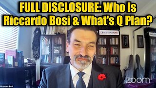 Riccardo Bosi: Full Disclosure: Who Is Riccardo Bosi & What's Q Plan?