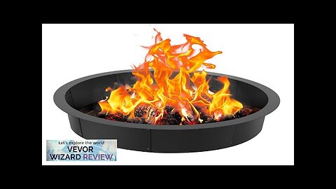 VEVOR Fire Pit Ring Round 45 Inch Outer Steel Liner DIY Campfire Review