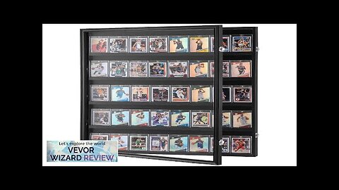 VEVOR 35 Graded Sports Card Display Case 24.3x30.5x2.1 in Baseball Card Display Review