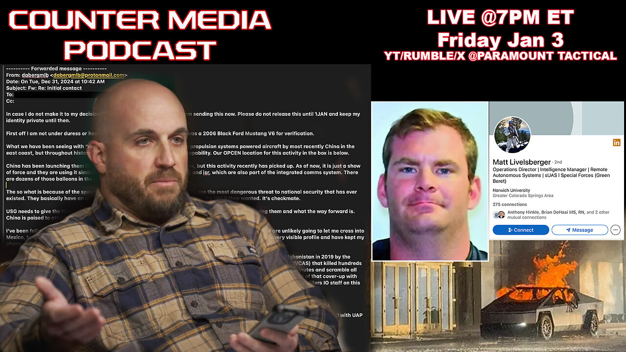 Counter Media Podcast Ep 4 - Was Matthew Livelsberger Murdered?