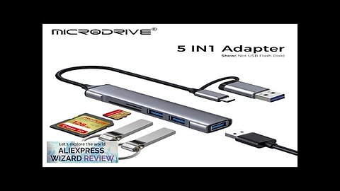 USB C HUB 3/5/6 in 1 for Memory Card / USB Flash Review