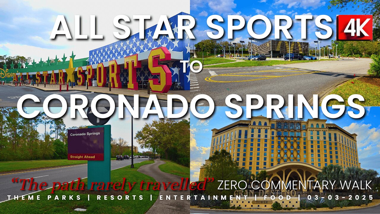 All Star Sports to Coronado Springs Resort walk 8K