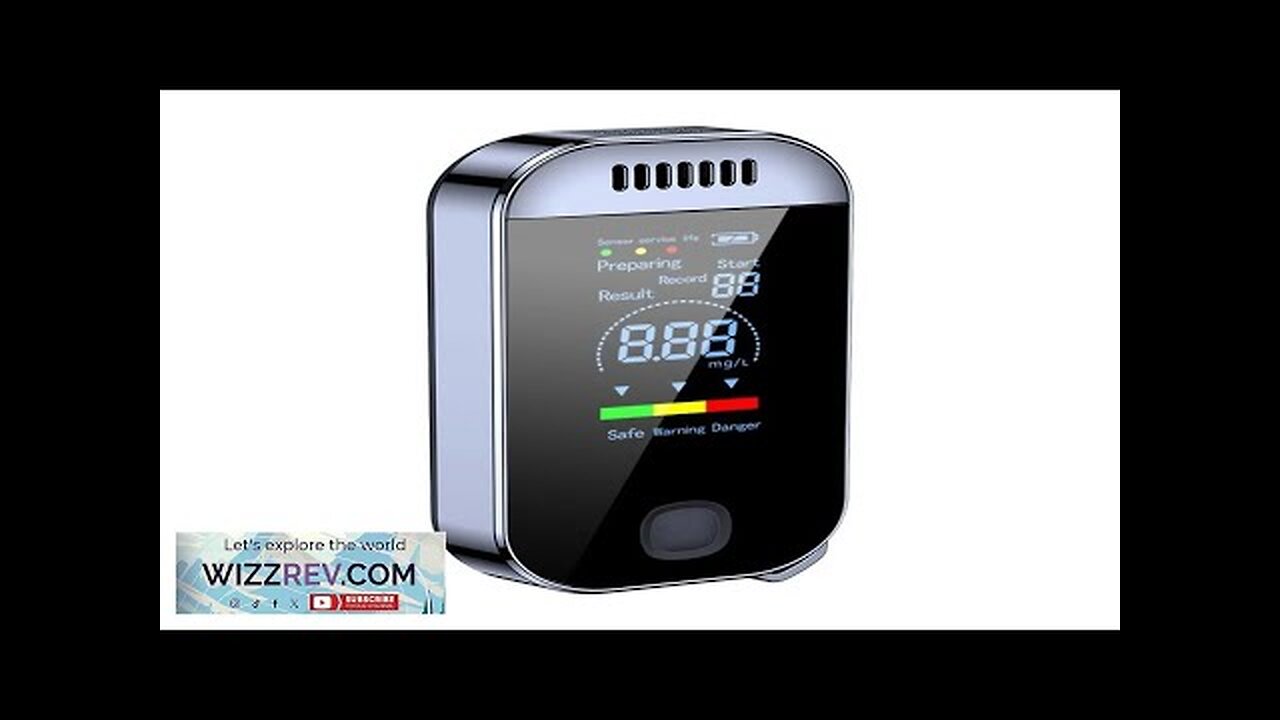 Portable Digital Breathalyzer Alcohol Tester High Accuracy Non-Contacting Alcohol Detector Review