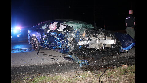 GLANCING HEAD ON COLLISION, ALCOHOL SUSPECTED, WEST TEMPE TEXAS, 03/09/25...