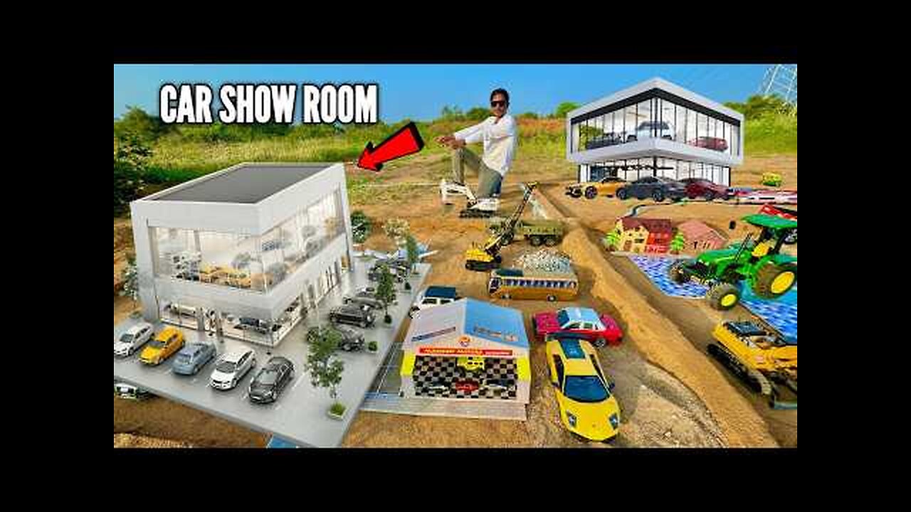 I Build Super Car Showroom Using RC Traxxas Tata Trucks - Chatpat toy TV