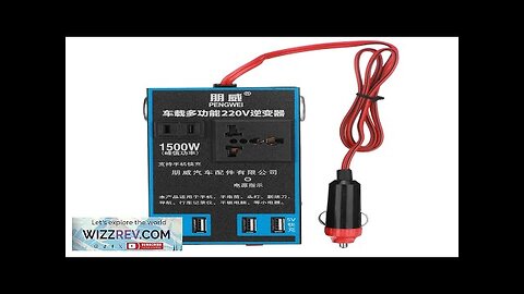 1500W Solar Power Inverter 12V/24V DC to 220V AC Converter 4X USB Review