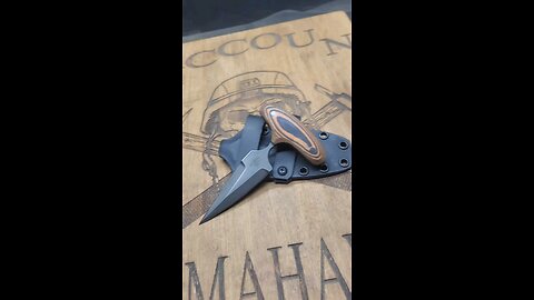 PUSH DAGGER CROSS DRAW KNIFE BY MARK MCCOUN