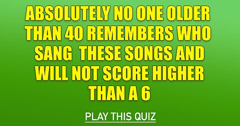 Who sang these songs?