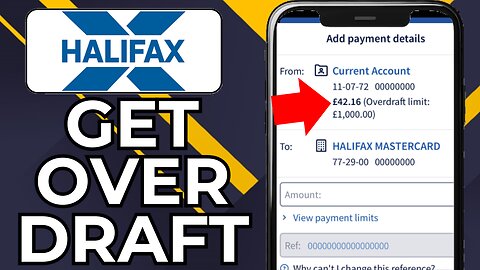 HOW TO GET OVERDRAFT ON HALIFAX ACCOUNT