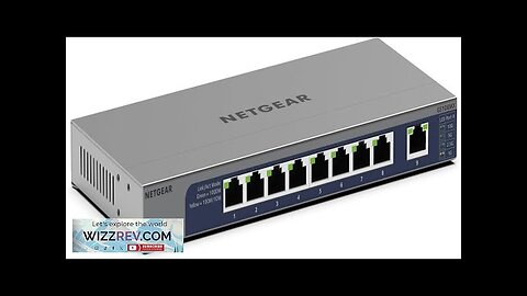 NETGEAR 8-Port 1G/10G Multi-Gigabit Ethernet Unmanaged Switch (GS108MX) with 1 x Review