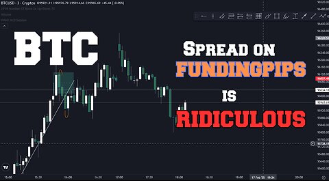 I love BITCOIN spread on FundingPips
