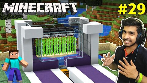 I PLANTED AUTOMATIC SUGARCANE FARM _ MINECRAFT GAMEPLAY _29