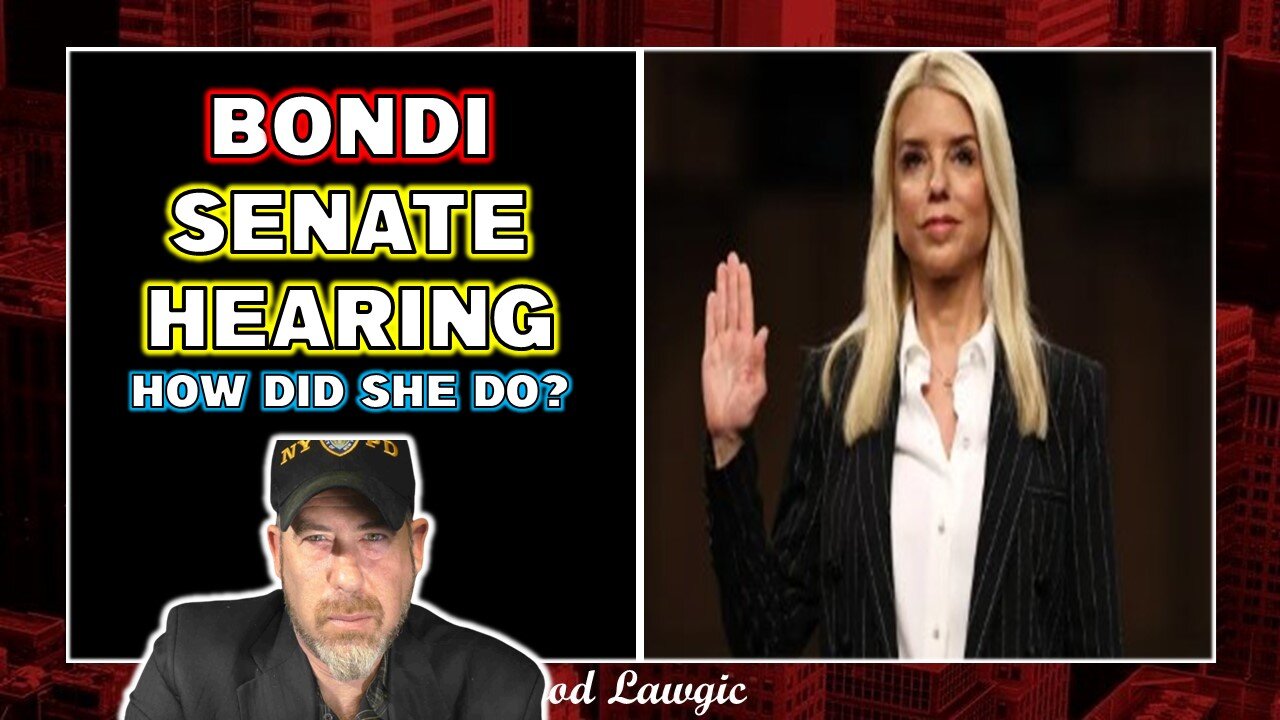 The Following Program: Pam Bondi- CALLING OUT Senators in a Fiery Senate Committee Hearing