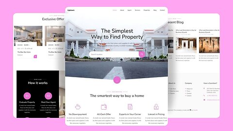 Real Estate Website Design: HTML, CSS & JS