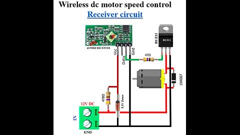 DIY wireless dc motor speed controller Receiver circuit
