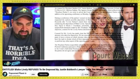 Blake Lively - 'I dont want Baldoni's Lawyer deposing me'