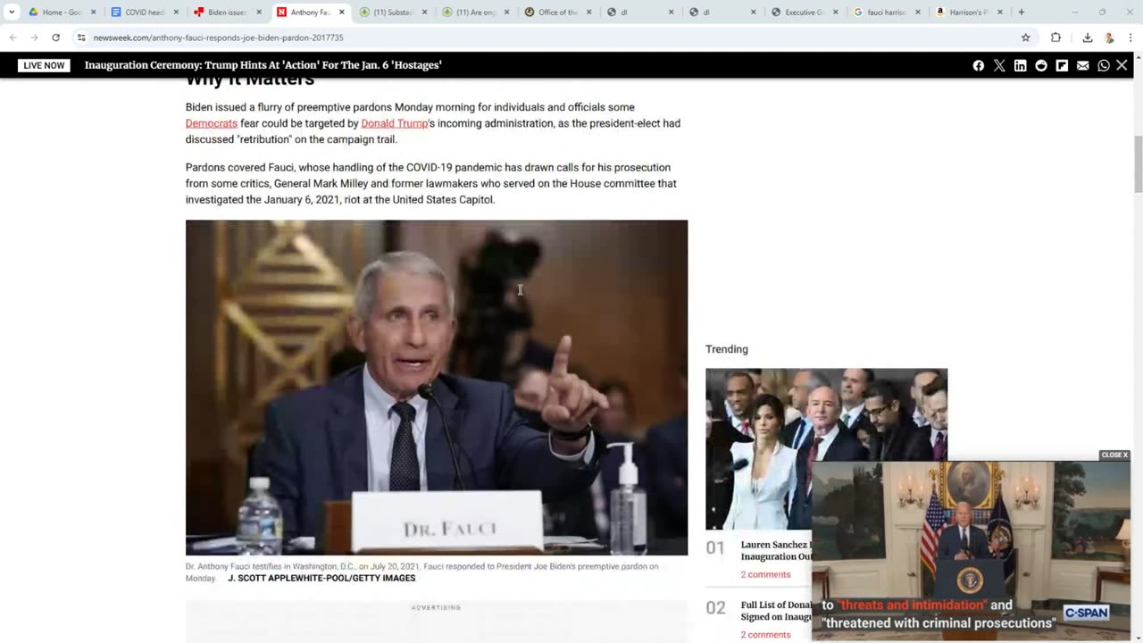 Fauci's Jaw-Dropping PARDON: Is He REALLY GUILTY?
