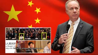 Wi. Speaker of the Assembly Robin Vos Listening to the Chinese National Anthem