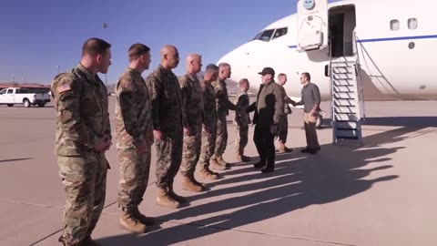 Tom Homan and Sec Pete Hegseth visit Fort Bliss TX.