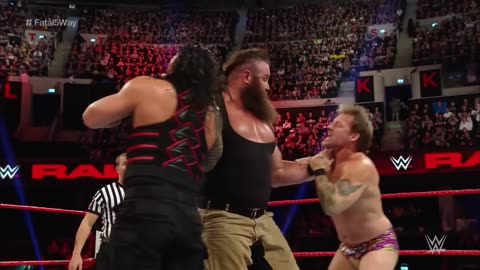 Full Match: reigns vs Owens vs Rollins vs strongman vs Jericho