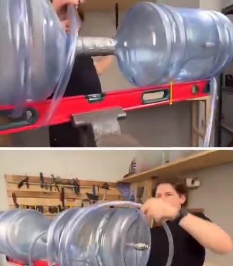 Guy Builds a Plasma Cannon Out of 5 Gallon Water Jugs