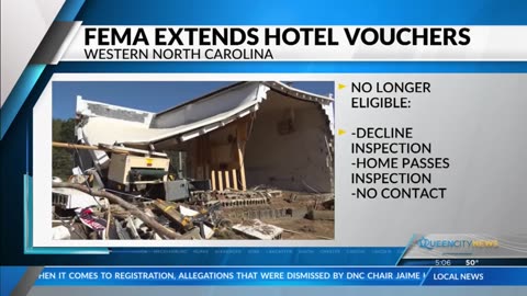 FEMA Extends Current Hotel Vouchers for Helene Victims Through Jan. 25