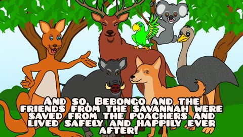 Bebongo and friends saves the Savannah / bedtime story for kids