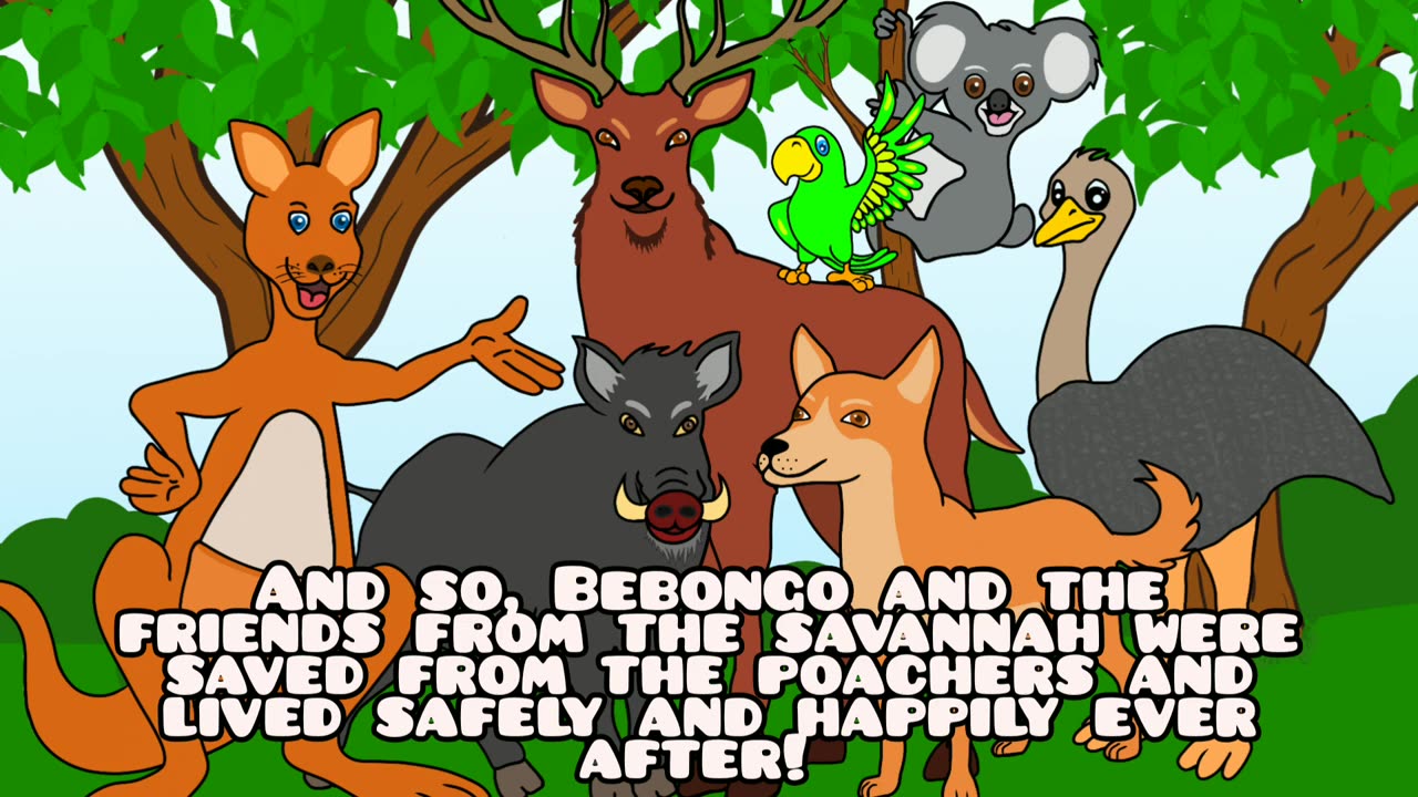 Bebongo and friends saves the Savannah / bedtime story for kids