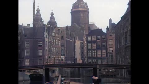 Amsterdam’s Canal Magic: 1924 in Stunning Color!