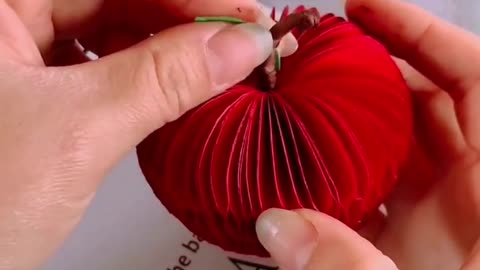 How to make origami apple