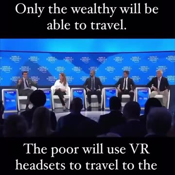 WEF | Only the wealthy will be able to travel.
