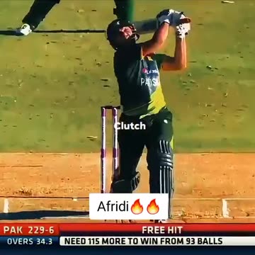 Shahid Afridi Highest Six in the Cricket History