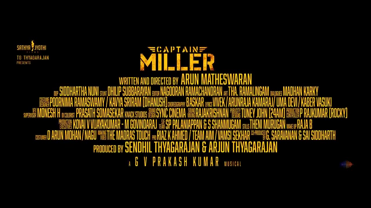 CAPTAIN MILLER 【2024 film】Trailers