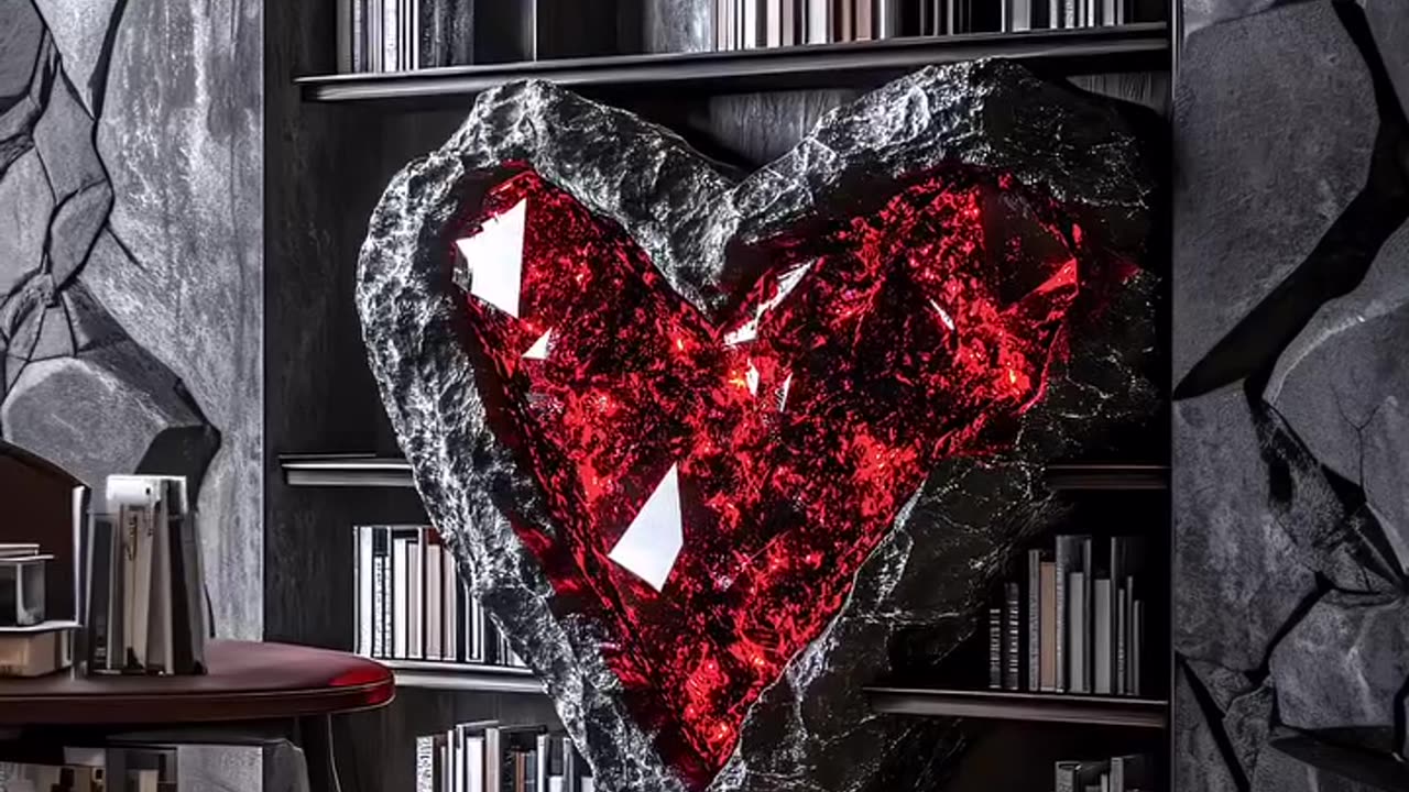 :AI Generated...💥 Red diamond heart ❤️ discovery for disine ✨ #rumble #rumble #viral