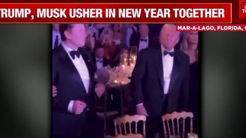 Elon Musk seen dancing at Trump's New Year bash-2025