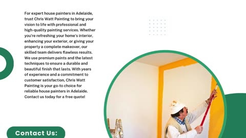 Professional House Painters in Adelaide – Transforming Homes with Quality and Style