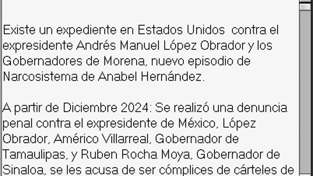 Demanda contra López Obrador en Fiscalía de Nueva York por narcotráfico