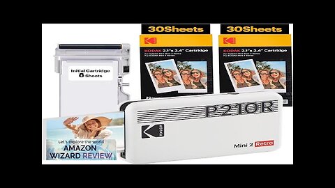 KODAK Mini 2 Retro 4PASS Portable Photo Printer (2.1x3.4 inches) Initial 8 Review